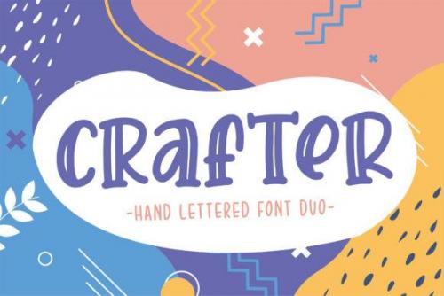 Crafter Hand Lettered Font Duo 1