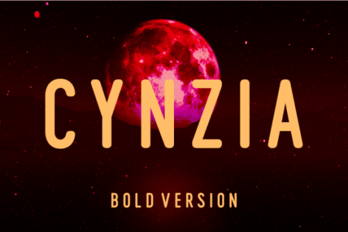 Cynzia Bold Font 1