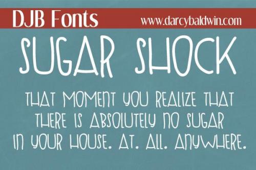 DJB Sugar Shock Font 2