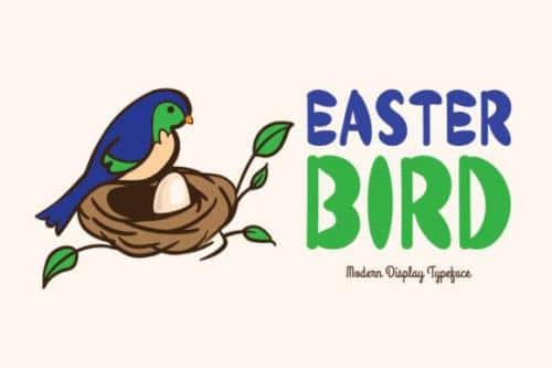 Easter Bird Font 1