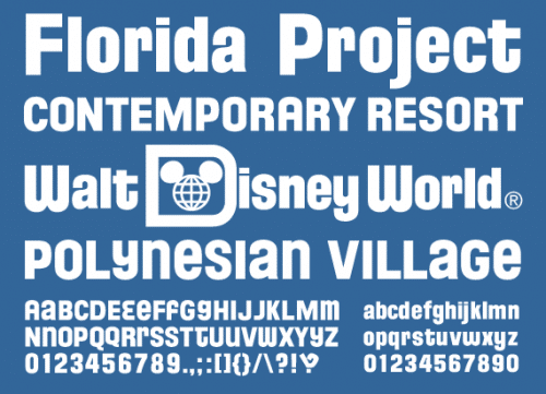 FLORIDA PROJECT Font
