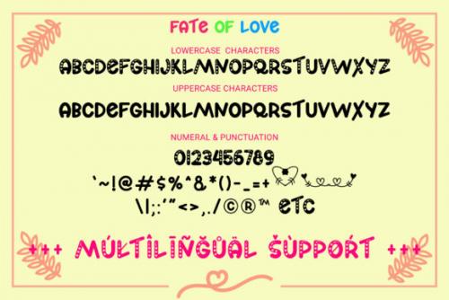 Fate of Love Font 6