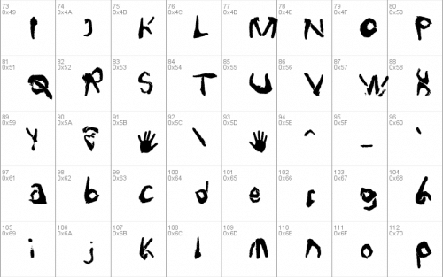Finger Type Font 3