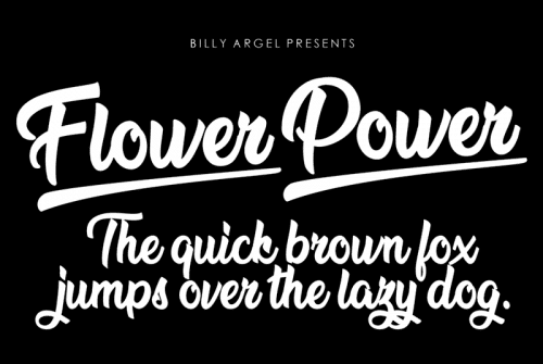 Flower Power Font 1