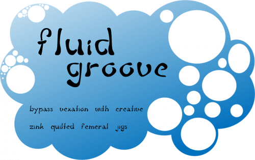 Fluid Groove Font 1