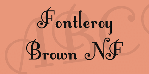 Fontleroy Brown NF Font 1