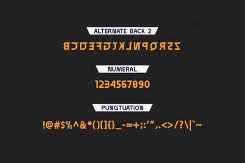 Galgator Free Font 7