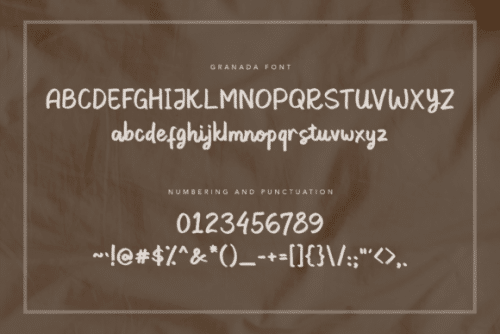 Granada Handbrushed Font 9