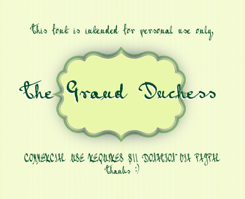 Grand Duchess Font 1