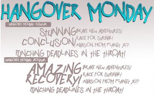 Hangover Monday Font 1