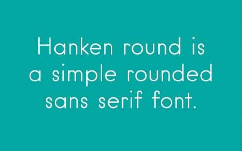 Hanken Round Font 2