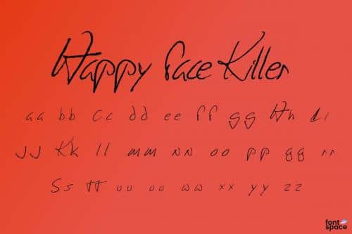 Happy Face Killer Font 1