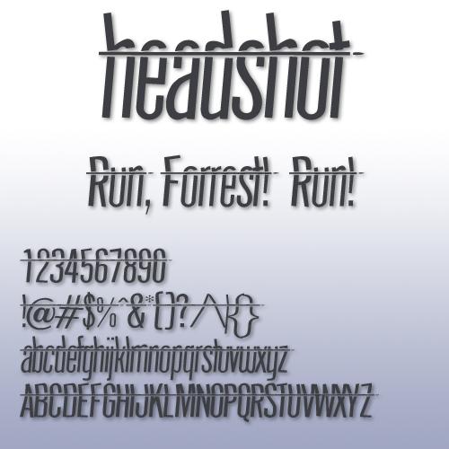 Headshot Font