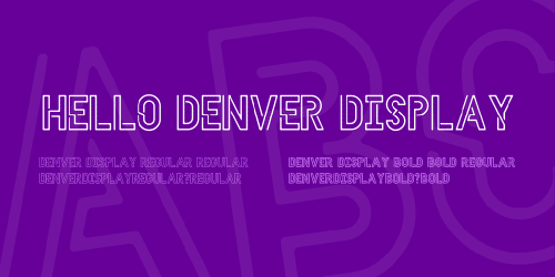 Hello Denver Display Font