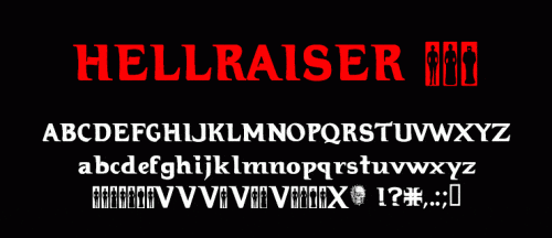 Hellraiser Bloody Font 1
