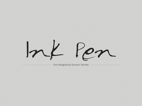Ink Pen Font