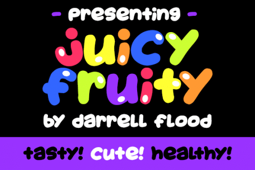 Juicy Fruity Font 1