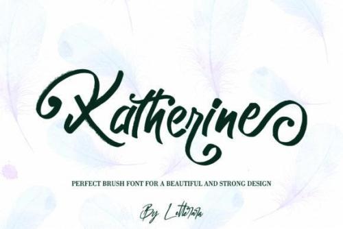 Katherine Brush Font 1
