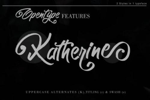 Katherine Brush Font 3