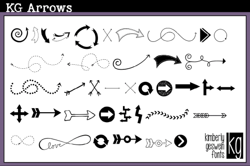 Kg Arrows Font