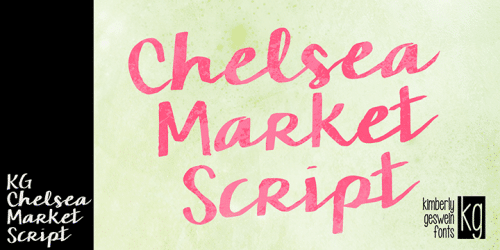 Kg Chelsea Market Script Font