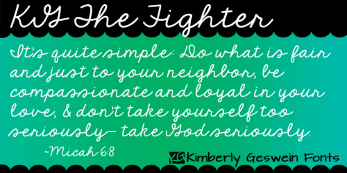 Kg The Fighter Font