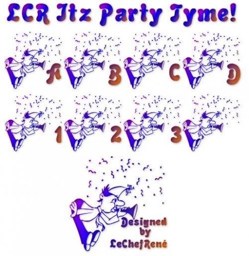 LCR Itz Party Tyme! Font 1