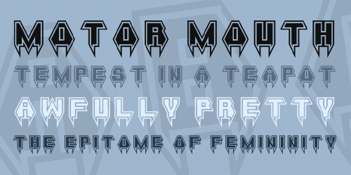 Metal Vampire Font 1