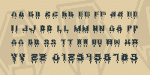 Metal Vampire Font 2