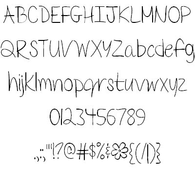 Mf Delicate Little Flower Font 2