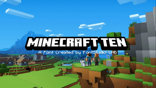 Minecraft Ten Font