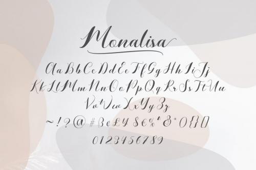 Monalisa Calligraphy Script Font 2