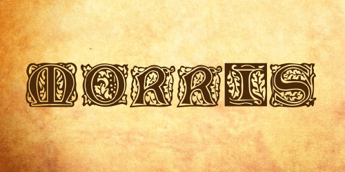 Morris Font 1