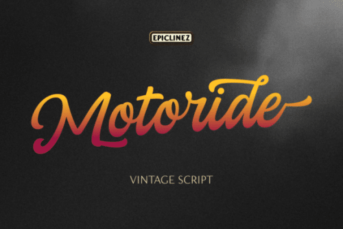 Motoride Vintage Script Font 1