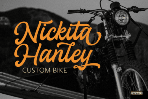 Motoride Vintage Script Font 3