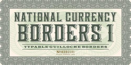 National Currency Font 2
