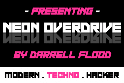 Neon Overdrive Font 1