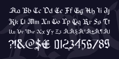 Old Wise Lord Font 4