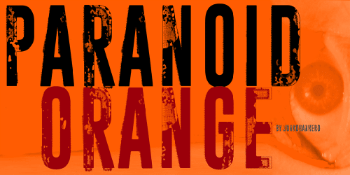 Paranoid Orange Font 1