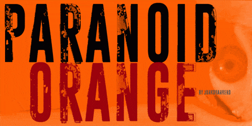 Paranoid Orange Font 7