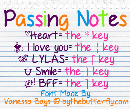 Passing Notes Font 3