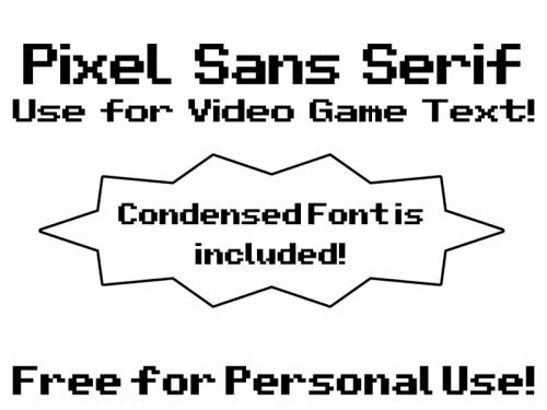 Pixel Sans Serif Font 1