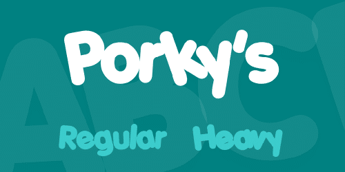 Porky's Font 1