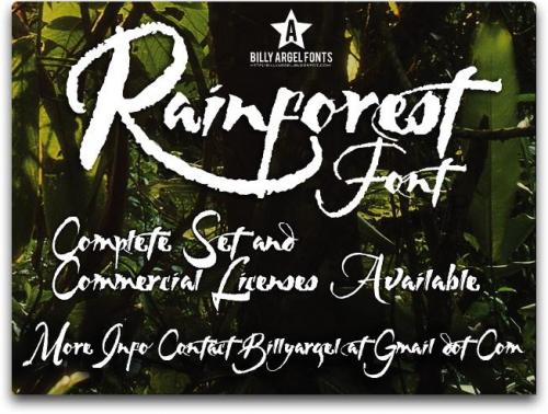 Rainforest Font 1