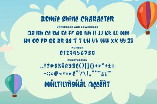 Romie Shine Font 6