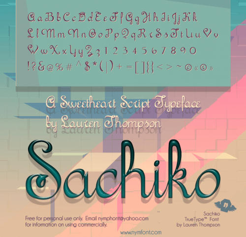 Sachiko Font 3