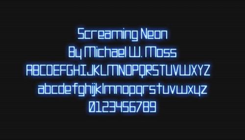 Screaming Neon Font 2