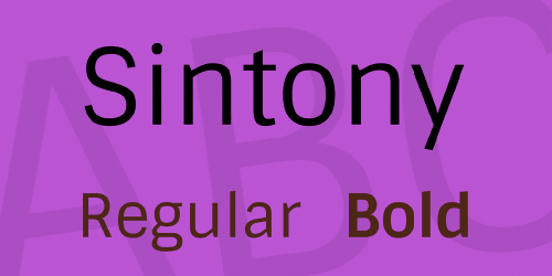 Sintony Font 1