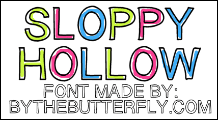 Sloppy Hollow Font 1
