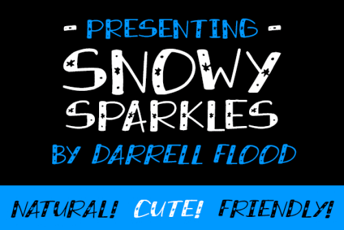 Snowy Sparkles Font 1